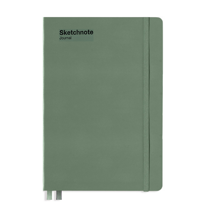 Leuchtturm1917 A5 Medium Sketchnote Hardcover Journal in Olive — Leuchtturm1917 notebook — quality writing journal with premium paper, at Cityluxe Singapore stationery store