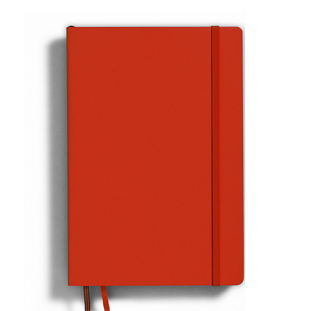 Leuchtturm1917 Natural Colours A5 Medium Softcover Notebook - Fox Red / Dotted — open spread