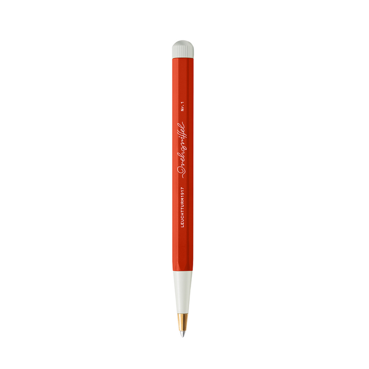 Leuchtturm1917 Natural Colours Drehgriffel Nr. 1 Ballpoint Pen - Fox Red — uncapped with cap posted