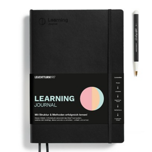 Leuchtturm1917 B5 Composition Softcover Learning Journal - Black — front cover