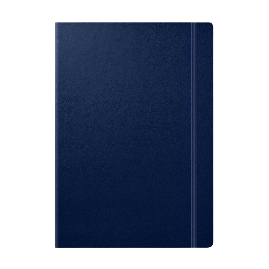 Leuchtturm1917 A5 Medium Hardcover Weekly Planner &amp; Notebook 2025 - Navy — with packaging