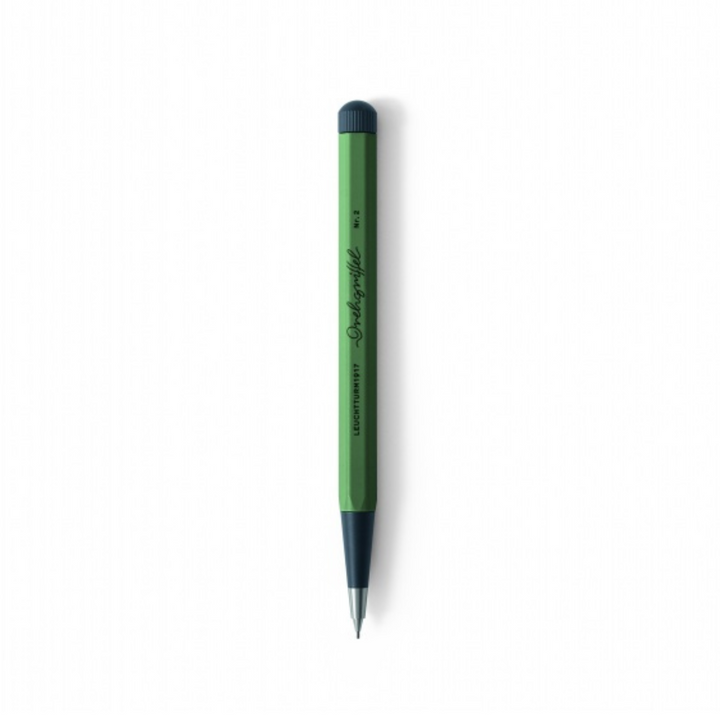 Leuchtturm1917 Drehgriffel NR. 2 Mechanical Pencil - Olive — lead extended
