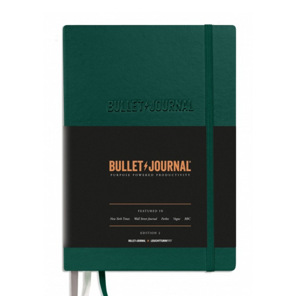 Leuchtturm1917 Bullet Journal Edition 2 A5 Medium Hardcover Notebook - Dotted / Green23 — front cover