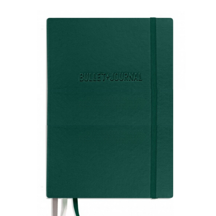 Leuchtturm1917 Bullet Journal Edition 2 A5 Medium Hardcover Notebook - Dotted / Green23 — open spread