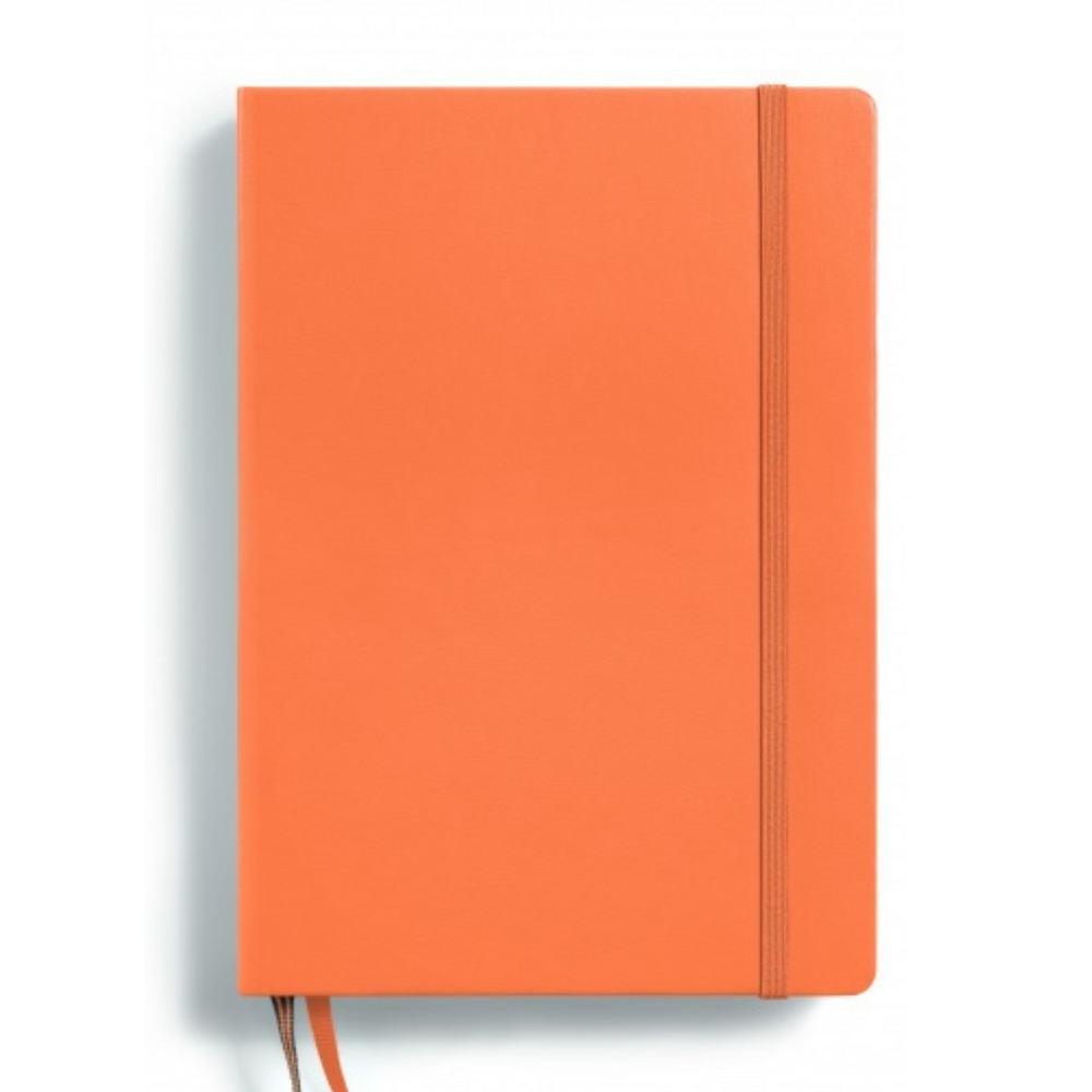 Leuchtturm1917 Recombine A5 Medium Hardcover Notebook - Dotted / Apricot — open spread