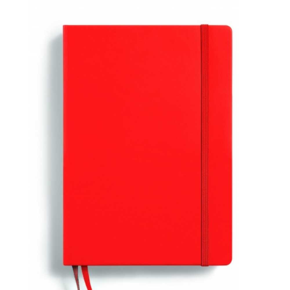 Leuchtturm1917 Recombine A5 Medium Hardcover Notebook - Dotted / Lobster — open spread