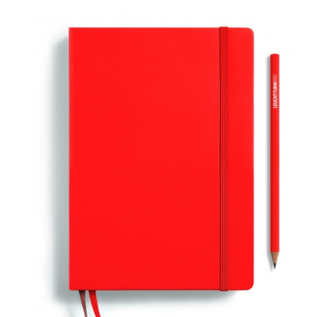 Leuchtturm1917 Recombine A5 Medium Hardcover Notebook - Dotted / Lobster — back cover