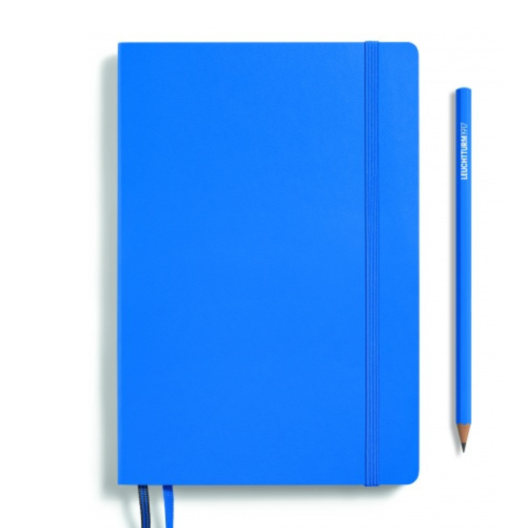 Leuchtturm1917 Recombine A5 Medium Hardcover Notebook - Dotted / Sky — back cover