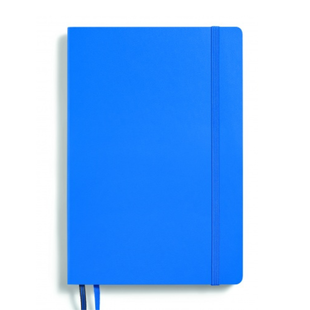Leuchtturm1917 Recombine A5 Medium Hardcover Notebook - Ruled / Sky — open spread