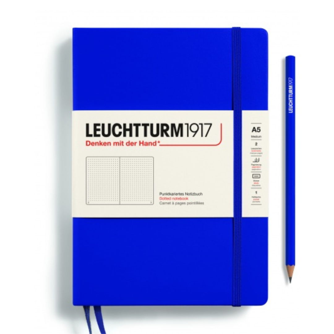 Leuchtturm1917 Recombine A5 Medium Hardcover Notebook - Dotted / Ink — front cover
