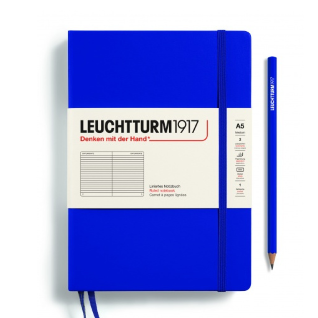 Leuchtturm1917 Recombine A5 Medium Hardcover Notebook - Ruled / Ink — front cover