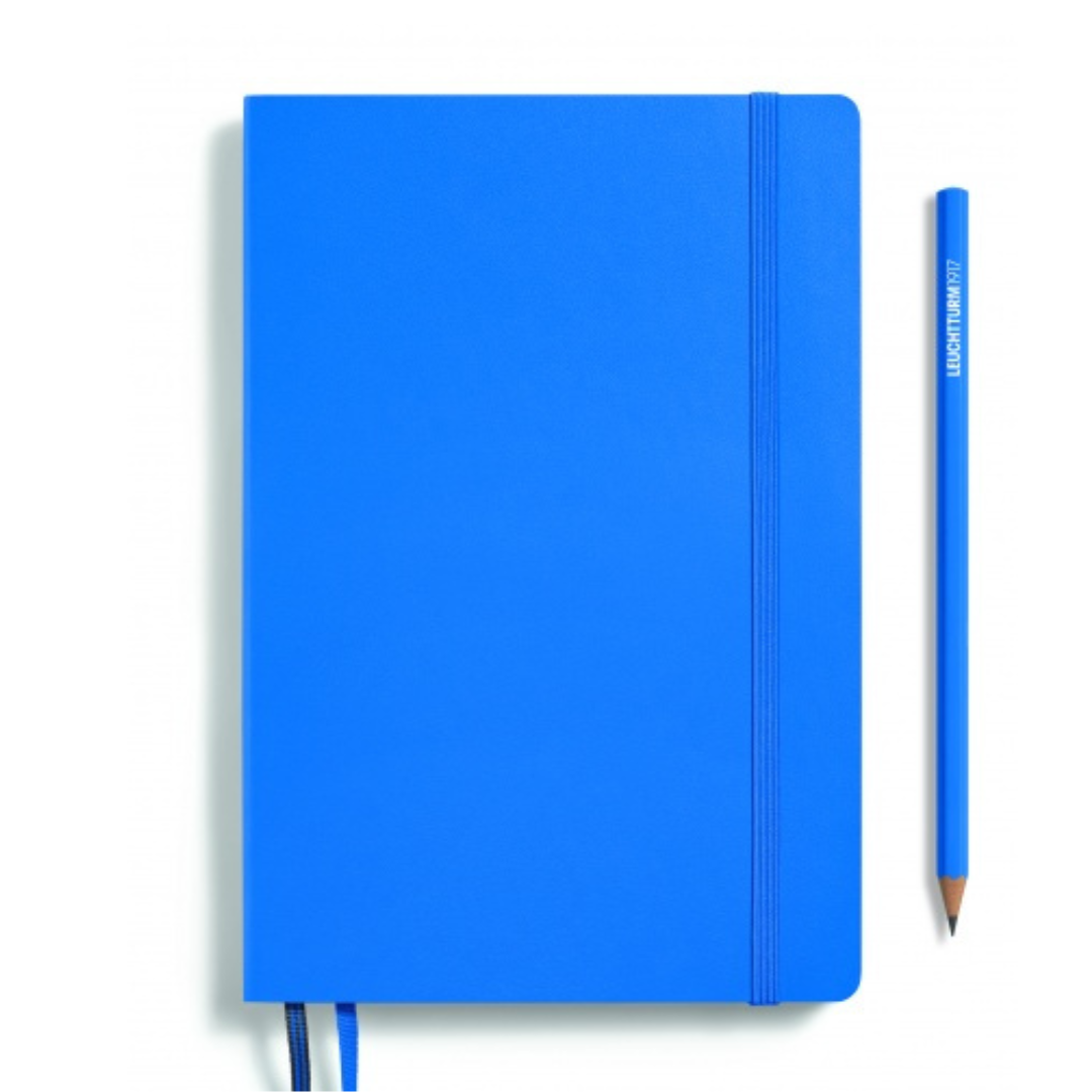 Leuchtturm1917 Recombine A5 Medium Softcover Notebook - Dotted / Sky — back cover