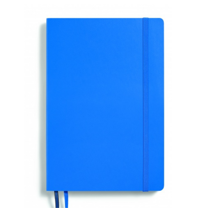 Leuchtturm1917 Recombine A5 Medium Softcover Notebook - Dotted / Sky — open spread