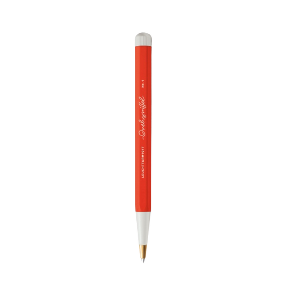 Leuchtturm1917 Recombine Drehgriffel Nr. 1 Ballpoint Pen - Lobster — uncapped with cap posted