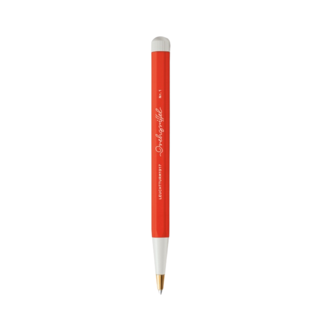 Leuchtturm1917 Recombine Drehgriffel Nr. 1 Ballpoint Pen - Lobster — uncapped with cap posted