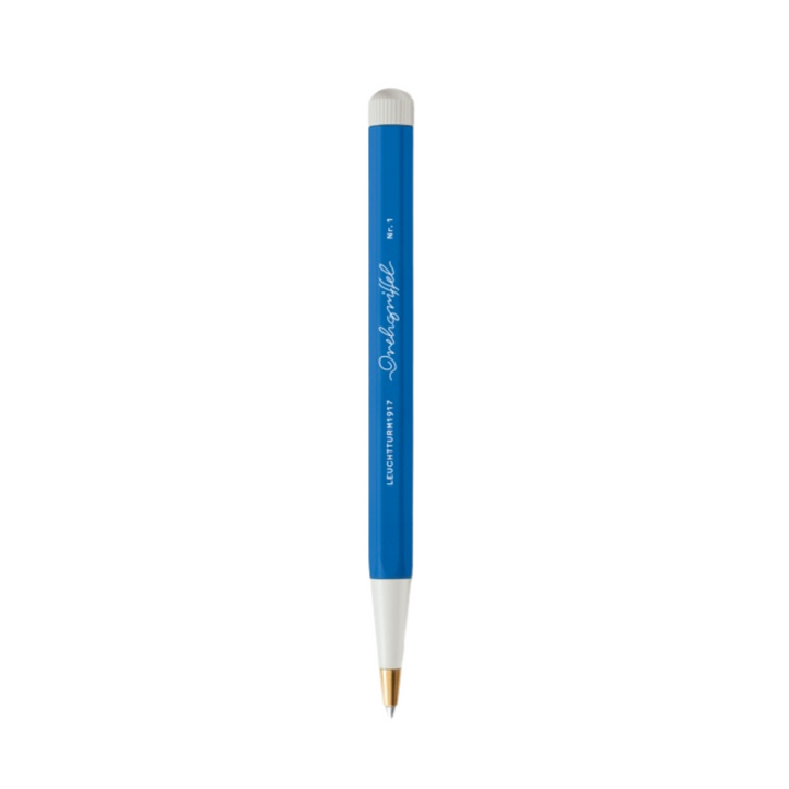Leuchtturm1917 Recombine Drehgriffel Nr. 1 Ballpoint Pen - Sky — uncapped with cap posted