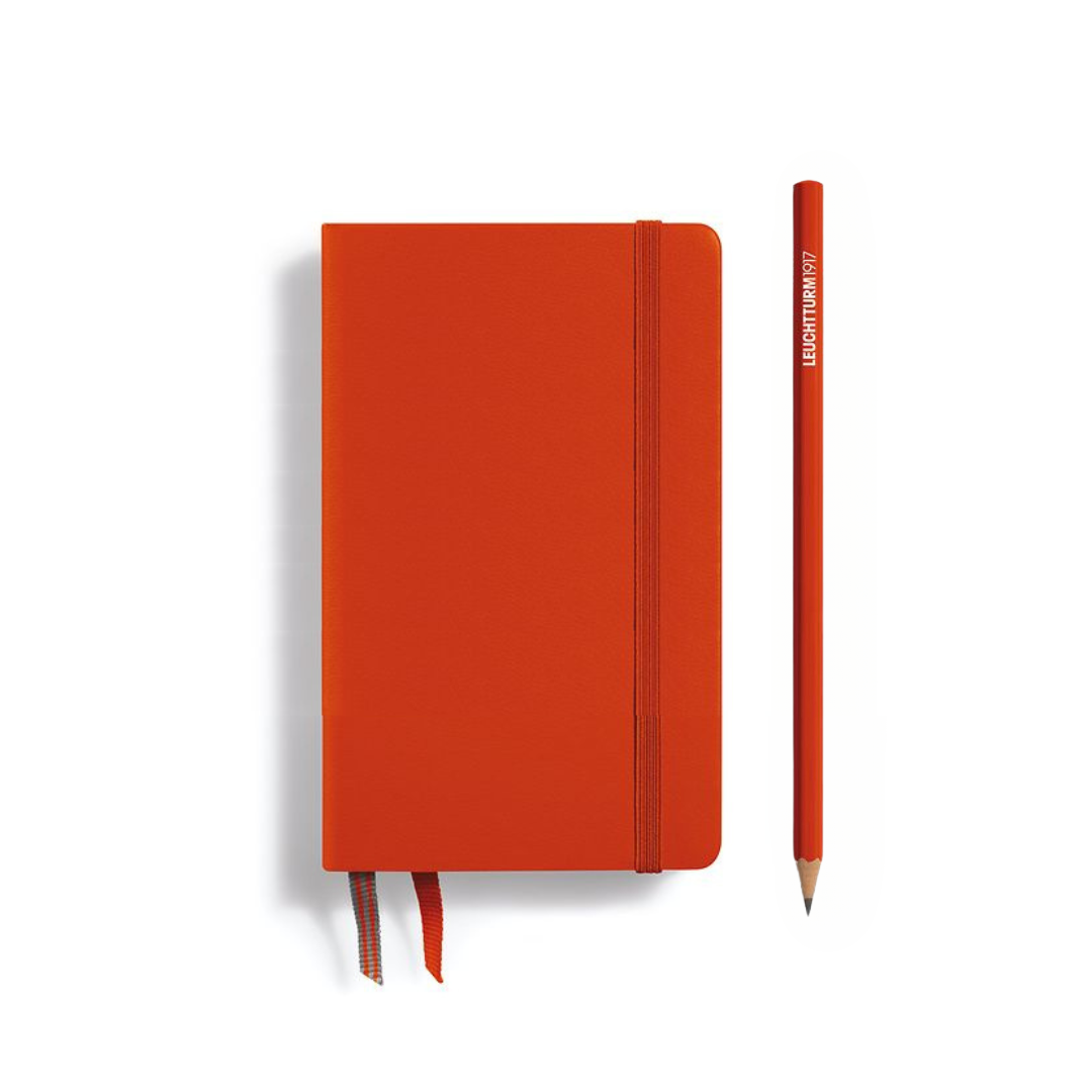Leuchtturm1917 A6 Pocket Hardcover Notebook - Plain / Fox Red — back cover