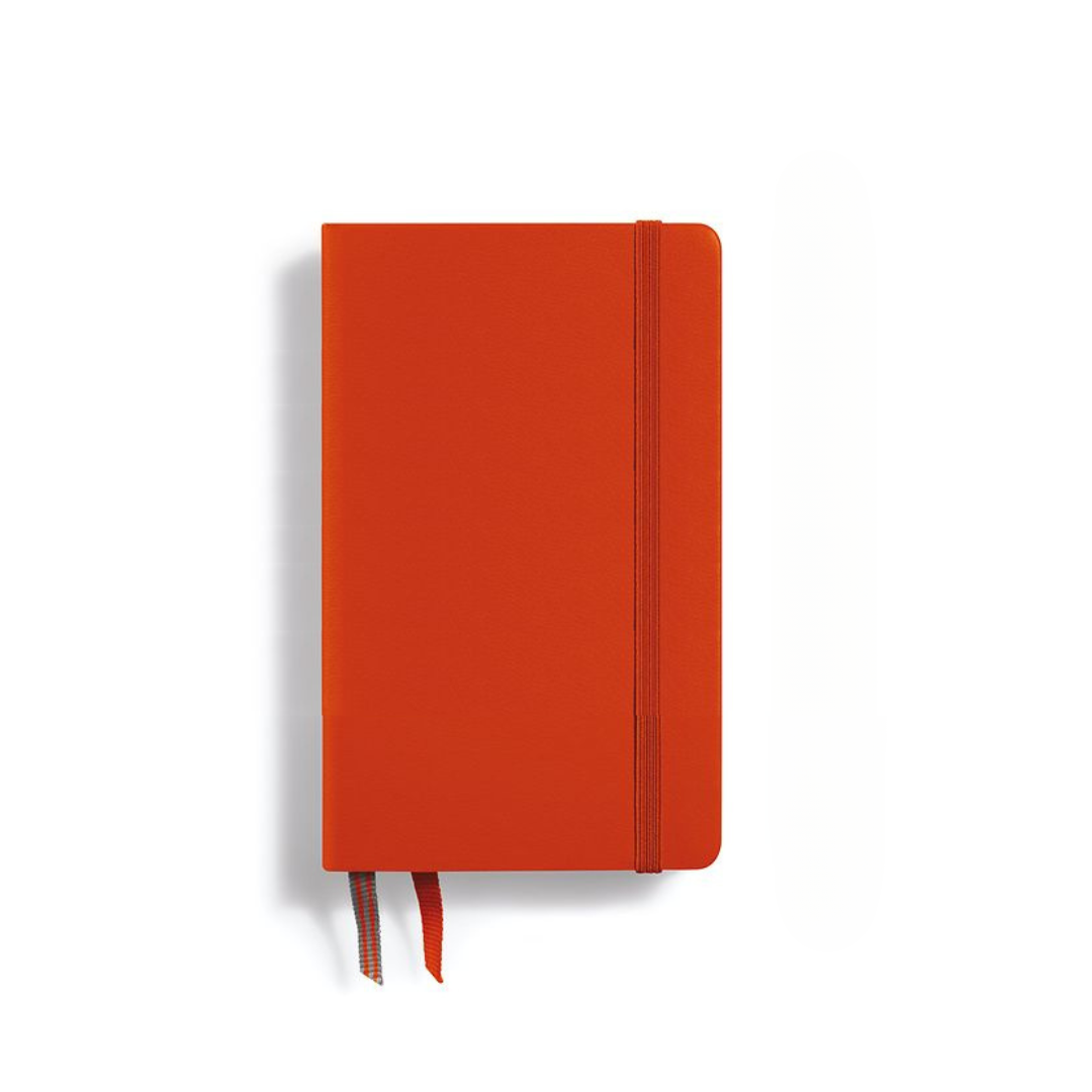 Leuchtturm1917 A6 Pocket Hardcover Notebook - Dotted / Fox Red — open spread