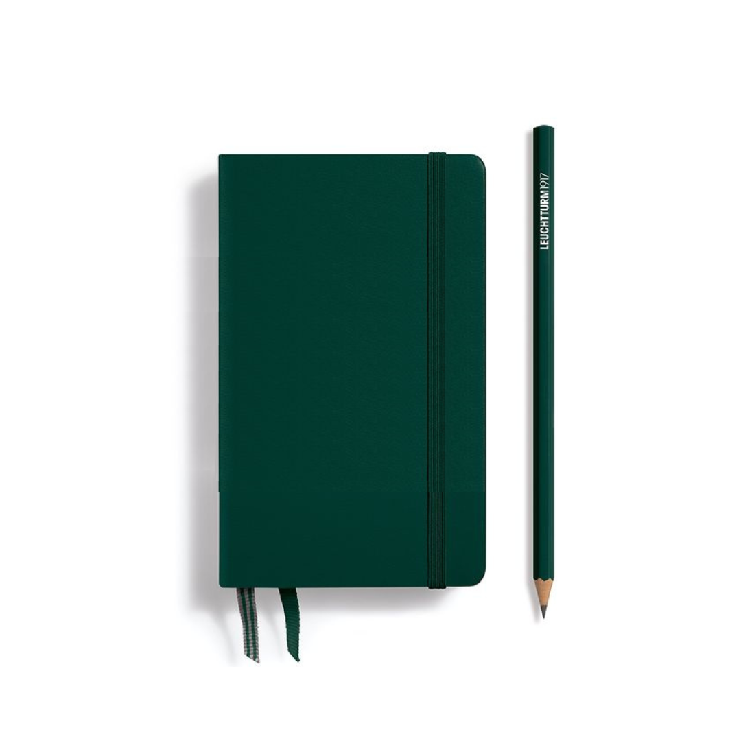 Leuchtturm1917 A6 Pocket Hardcover Notebook - Plain / Forest Green — back cover