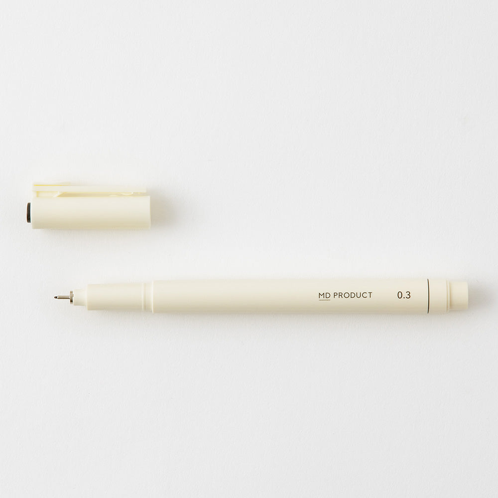 MD Drawing Pen Black <0.1mm> <0.3mm> <0.5mm> Tip — flat lay