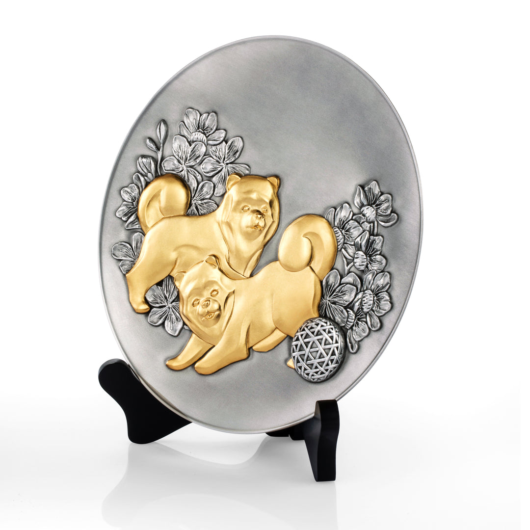 Royal Selangor 2018 Year of the Dog - Plate 8 — detail view