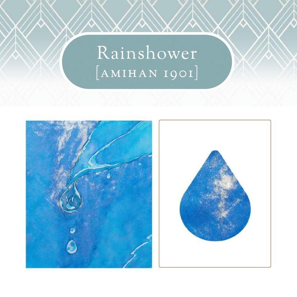 Vinta Inks Hello Rain 30ml Bottled Ink - Rainshower (Amihan 1901) — bottle at angle