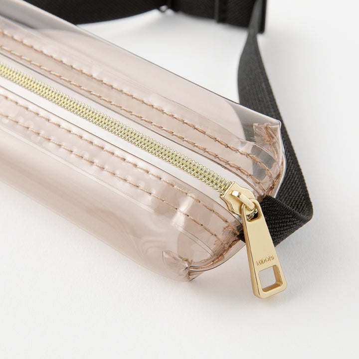 Midori Book Band Pen Case (B6-A5 Size) - Clear Sepia — detail view