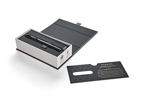 Parker Ingenuity Large Black Deluxe DP PVD 5th Technology Pen — close-up
