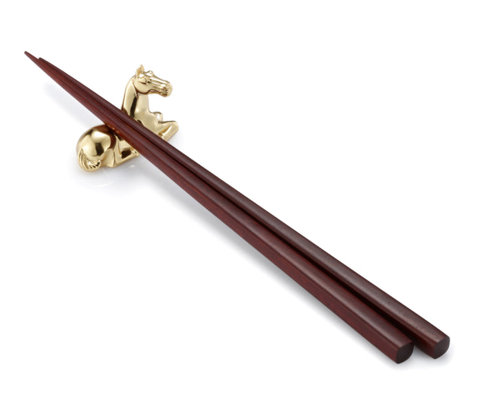 Royal Selangor Year of the Horse - Chopsticks and Rest — front view