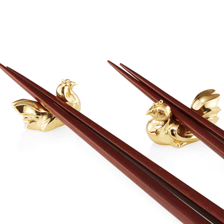 Royal Selangor Year of the Rooster - Chopstick Rest — front view