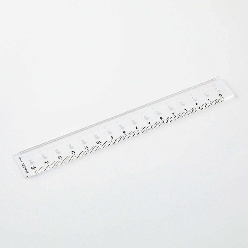 Midori Ruler (15cm) — close-up