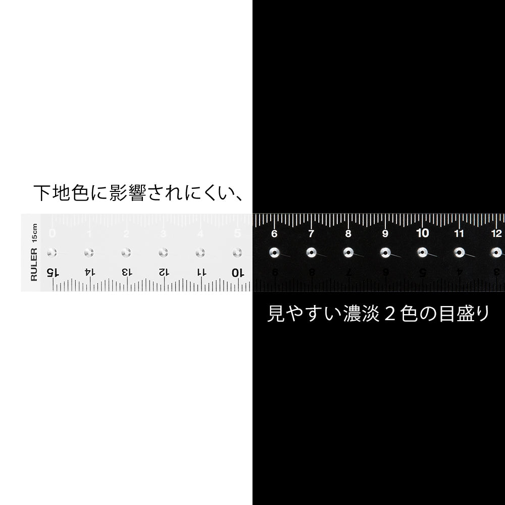 Midori Ruler (15cm) — flat lay