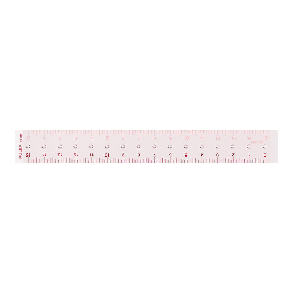 Midori Ruler (15cm) — in use