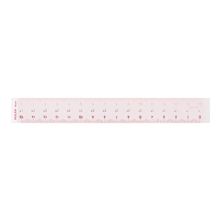 Midori Ruler (15cm) — in use