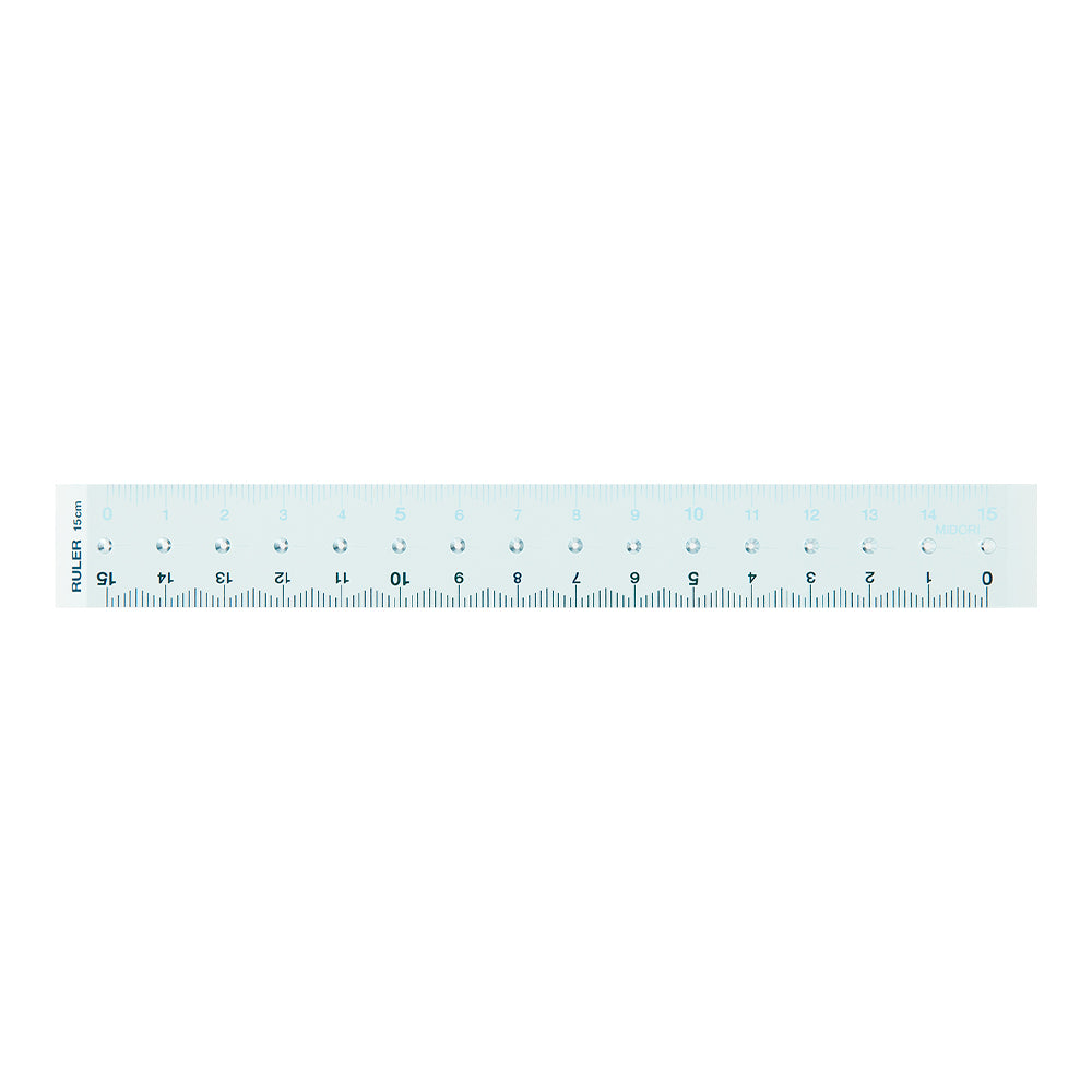 Midori Ruler (15cm) — angle view