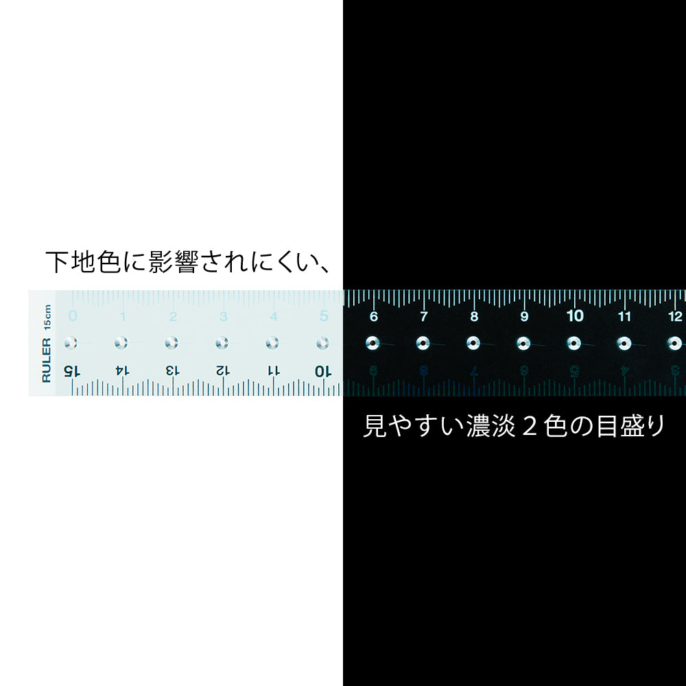 Midori Ruler (15cm) — flat lay