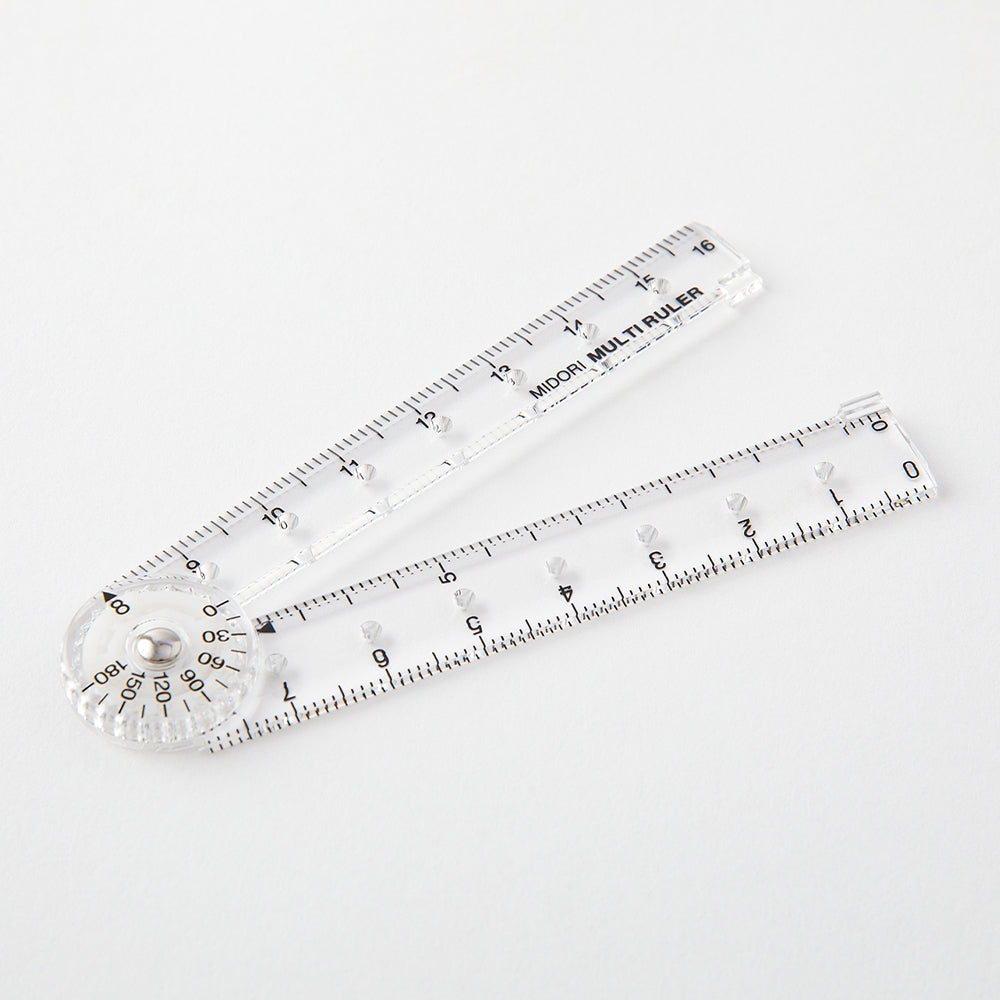 Midori Multi Ruler (16cm) — flat lay