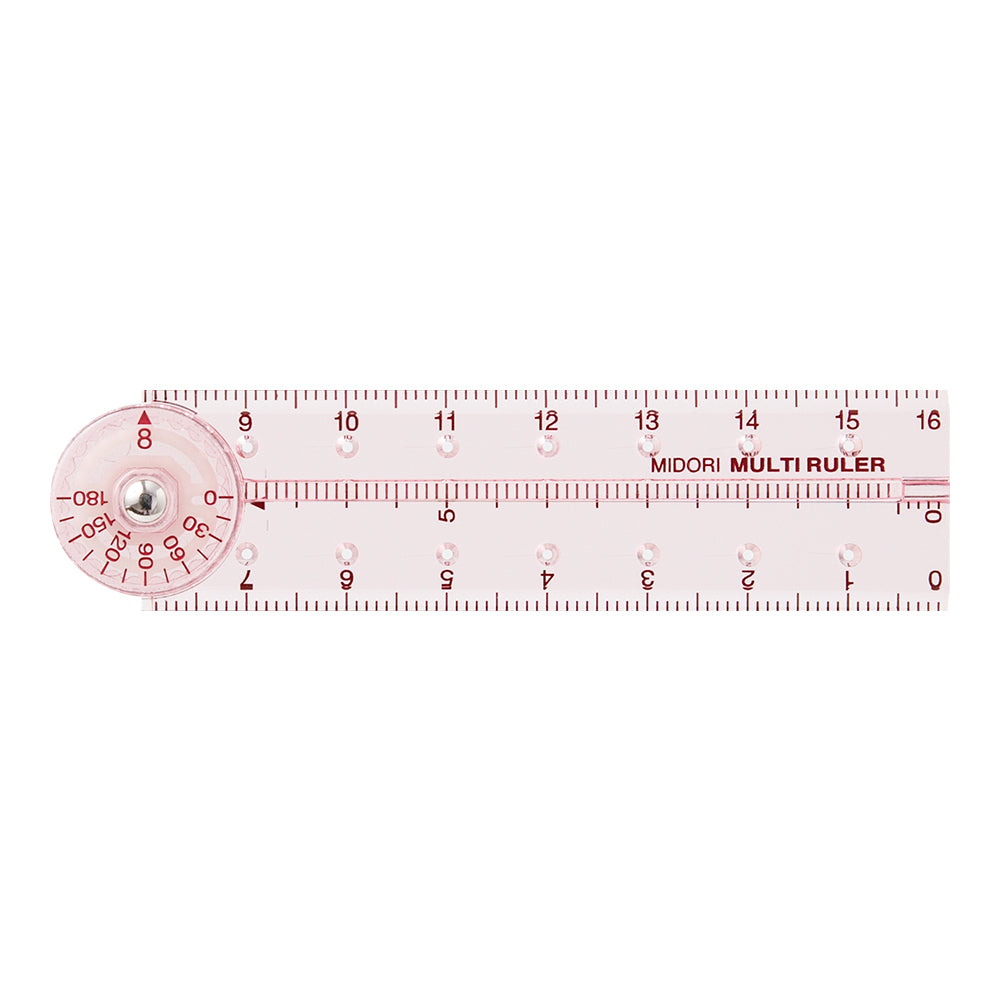 Midori Multi Ruler (16cm) — flat lay