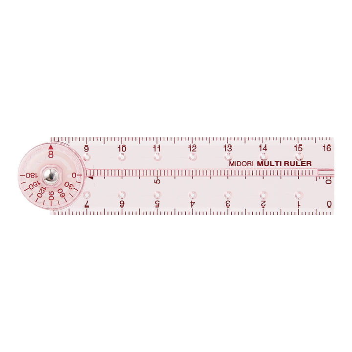 Midori Multi Ruler (16cm) — flat lay