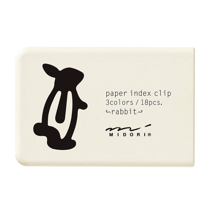 Midori Index Clips Rabbit — side view