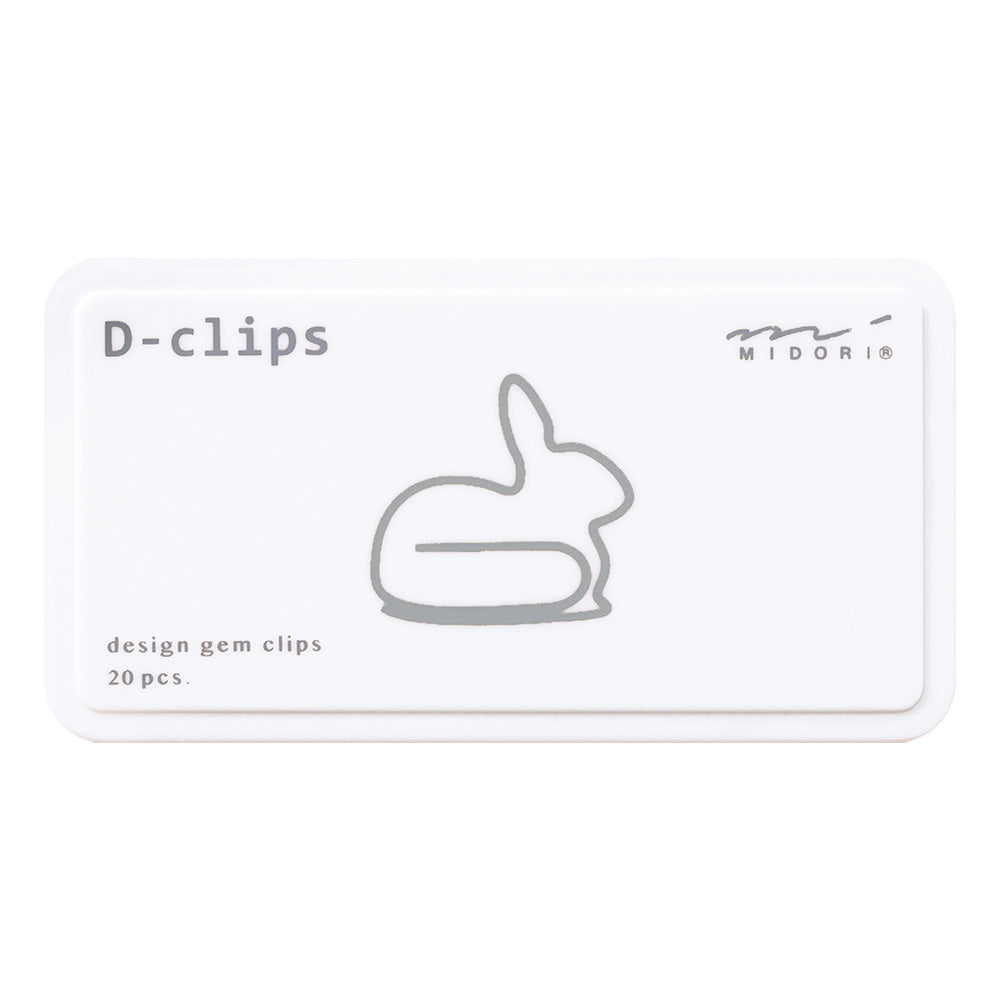 Midori D-clips Rabbit A — front view
