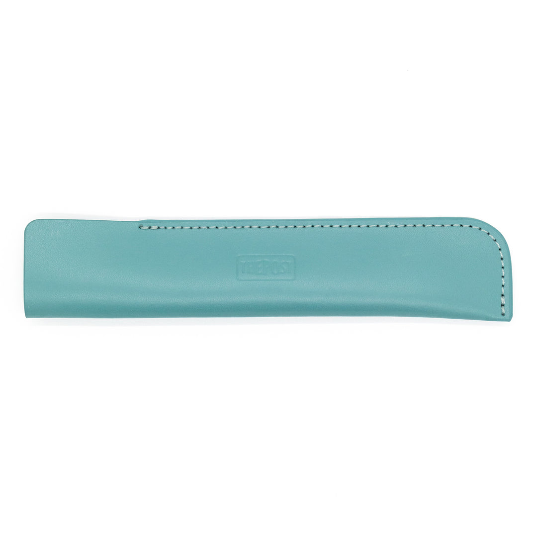 Luddite THE POST Bonded Leather Fiber Pen Sheath - Teal — capped