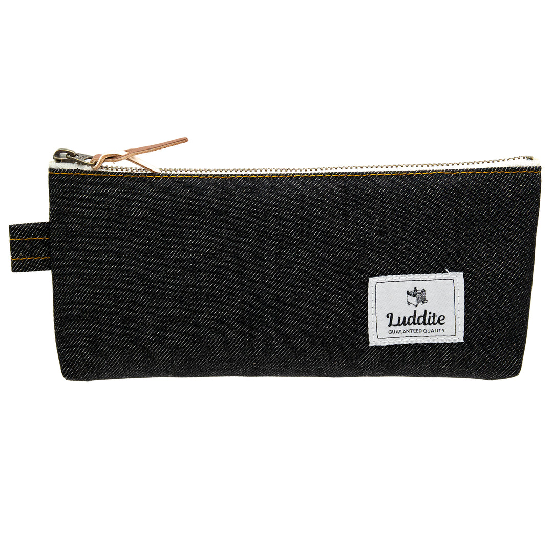 Luddite Pen Case M - Okayama Denim Black — capped