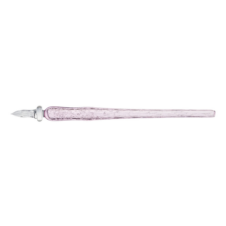Matsubokkuri Tsubutsubu Glass Fountain Pen - Pink — nib close-up