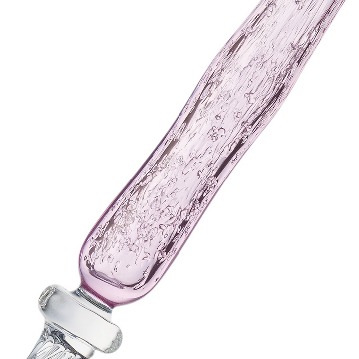 Matsubokkuri Tsubutsubu Glass Fountain Pen - Pink — with packaging