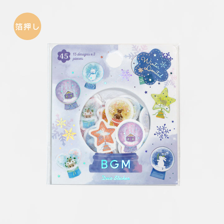 BGM Winter Limited Flakes Seal - Snow Globe — detail view