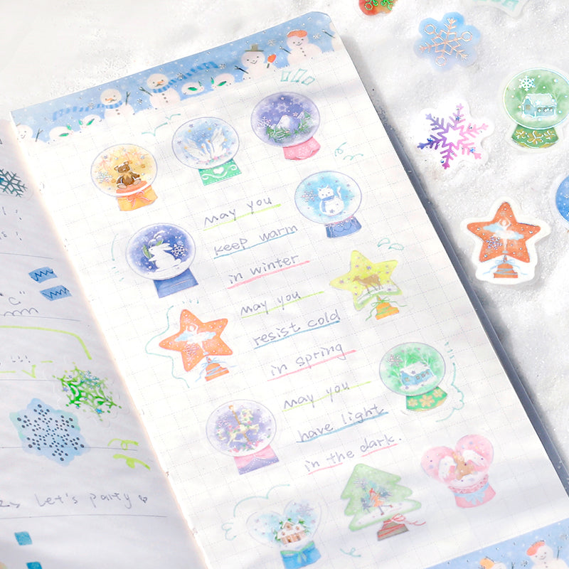 BGM Winter Limited Flakes Seal - Snow Globe — in use