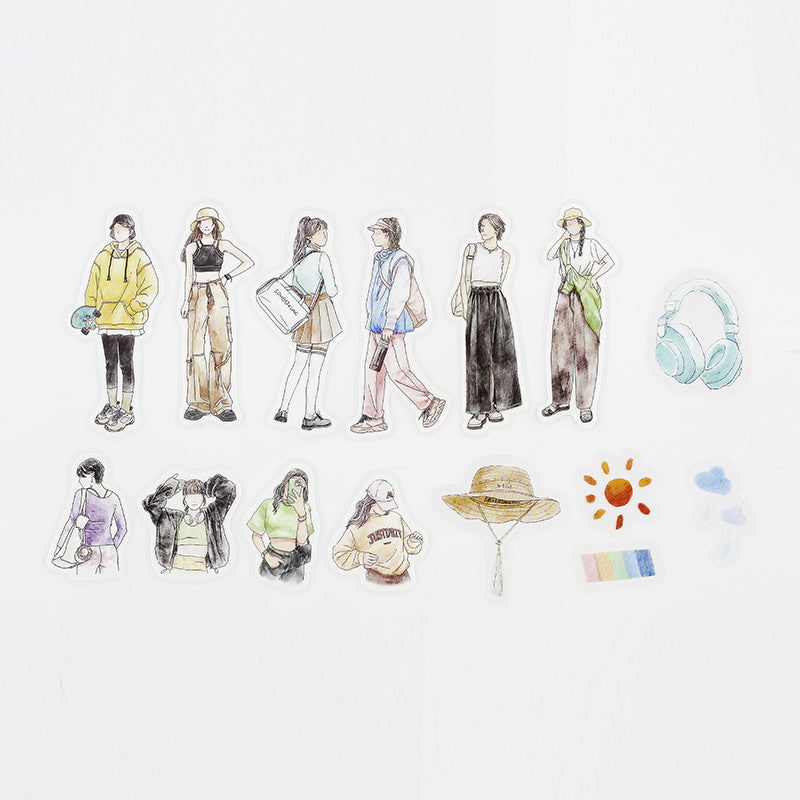 BGM Coordinating Stickers: Today's Me - Outdoors — pattern detail
