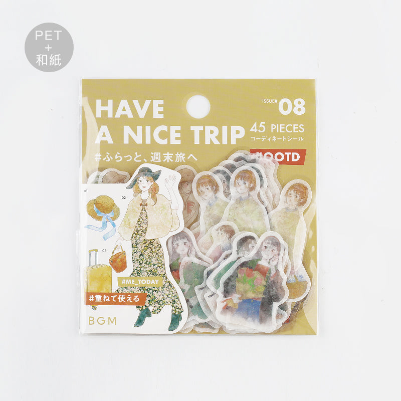 BGM Coordinating Stickers: Today's Me - Weekend Trip — roll front