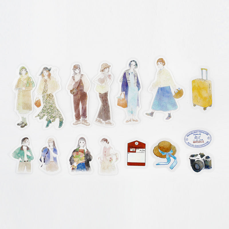 BGM Coordinating Stickers: Today's Me - Weekend Trip — pattern detail